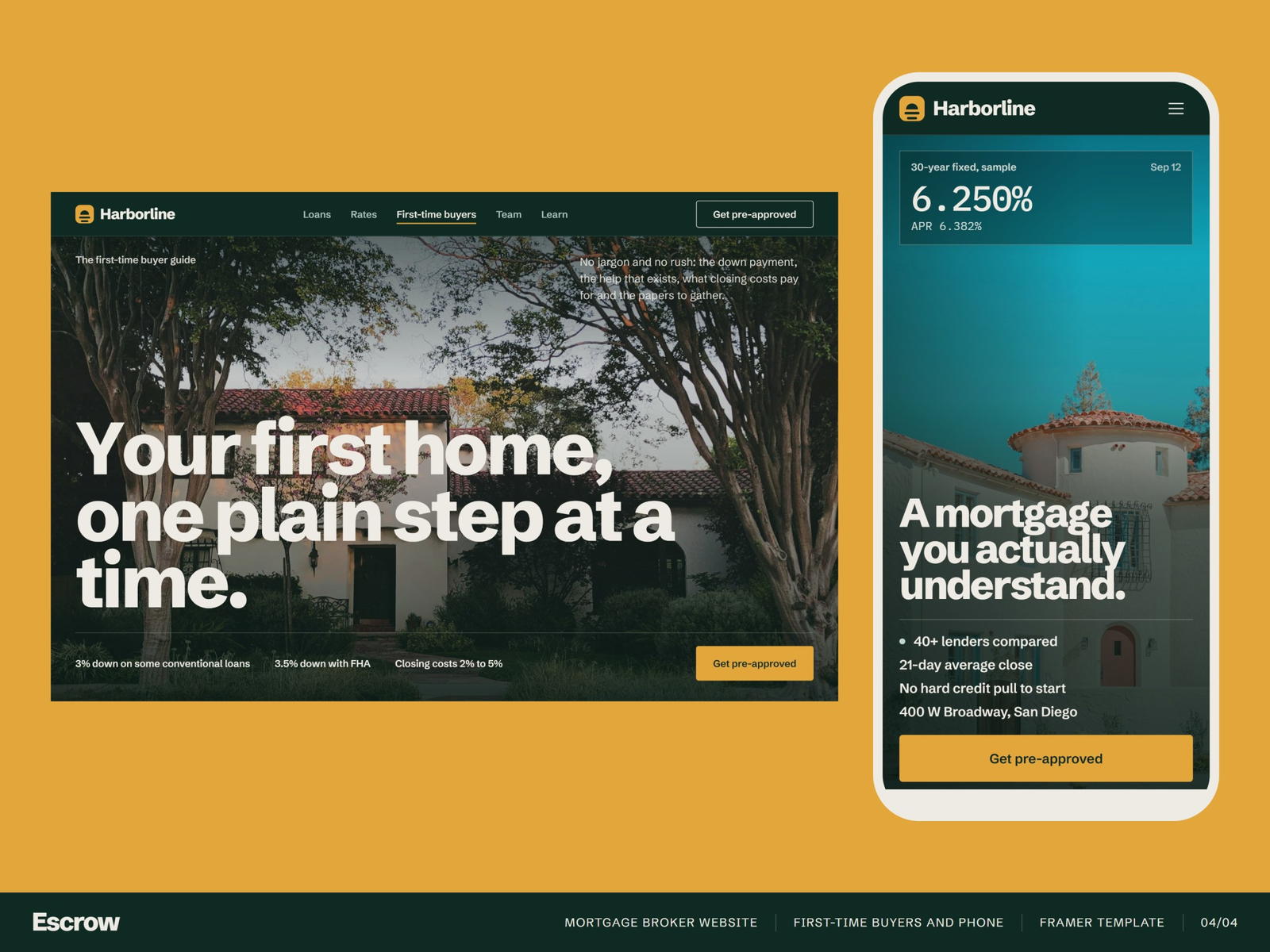 Escrow – Mortgage Broker & Loan Framer Template